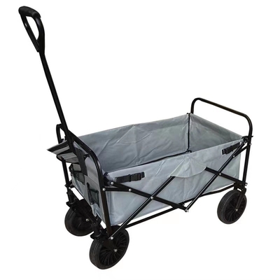 Cztery uniwersalne koła 600D Oxford Cloth Push Wagon Cart Stalowy wózek na zakupy