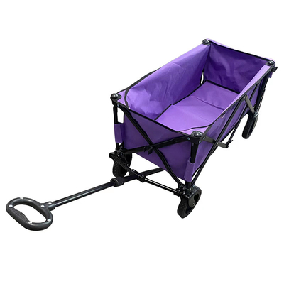 600D Oxford Cloth Steel Universal Wheel Folding Wózek do ogrodu