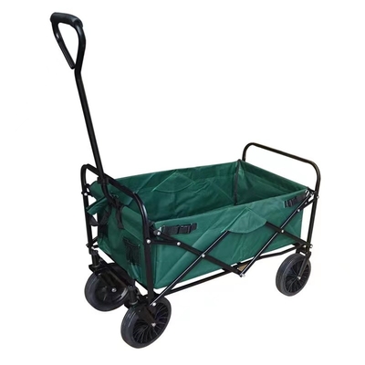 Outdoor Garden Stalowy wózek składany Wózek malowany proszkowo z teleskopowym uchwytem