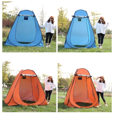 Prosty typ usztywniający Pop-Up Camping Zmiana namiotu Gruby styl pokryty srebrem