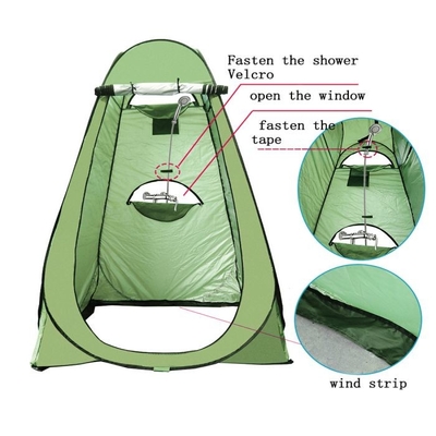 Automatyczne otwieranie namiotu pod prysznic Camping Poliester 190T Gruby, pokryty srebrem styl