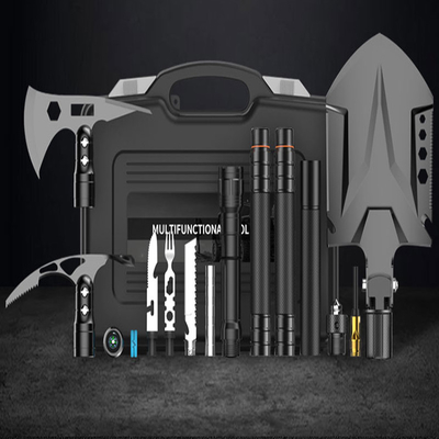 Zestaw narzędzi kempingowych ze stopu aluminium 3Cr13, funkcja Muti All In One Tool Set
