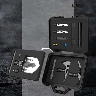 Outdoor Essential Tool Survival Kit Wysokowęglowa stal nierdzewna Stop aluminium