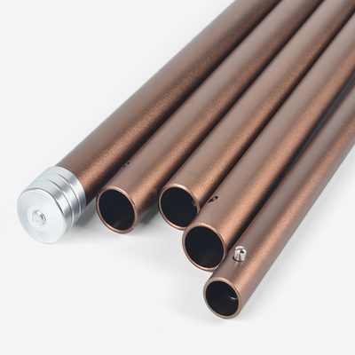 19mm aluminiowy teleskopowy słupek namiotowy anodowana obróbka powierzchni