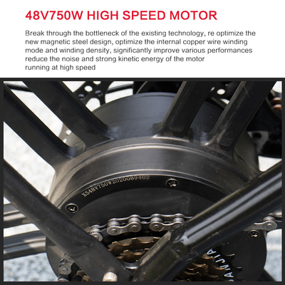 Wyświetlacz LED 30-50 km / h Bateria litowa Miękka rama ze stopu magnezu Rower elektryczny