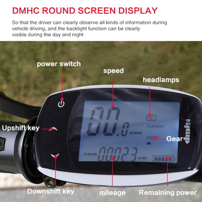 Wyświetlacz LED 30-50 km / h Bateria litowa Miękka rama ze stopu magnezu Rower elektryczny