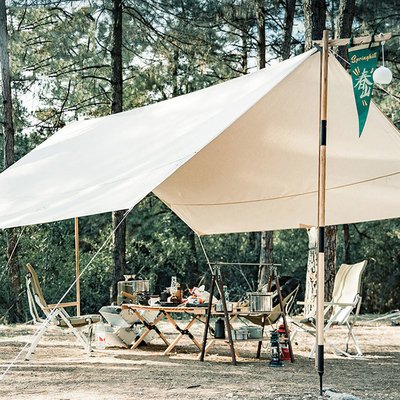210T poliestrowa rodzina rur żelaznych Summer Beach Canopy Sun Shelter z liną wiatrową