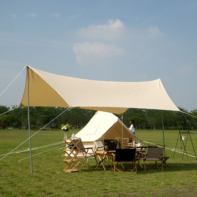 210T poliestrowa rodzina rur żelaznych Summer Beach Canopy Sun Shelter z liną wiatrową