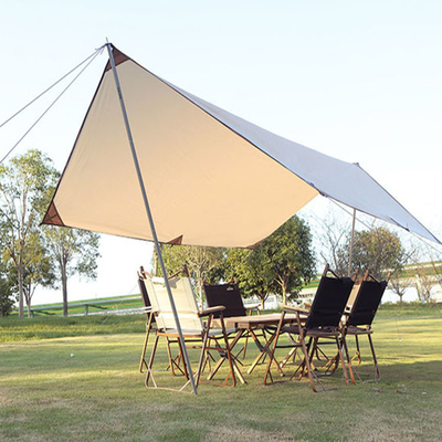 Tkanina markizy przeciwsłonecznej Camping Sun Shelter Namiot wodoodporny z liną wiatrową