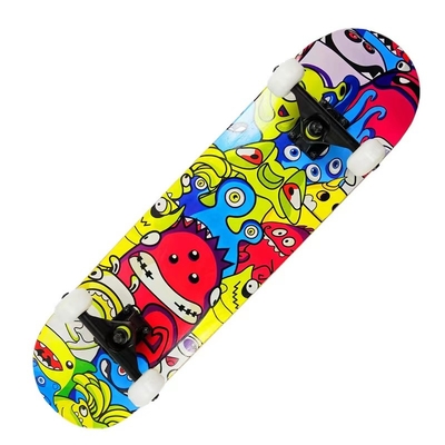 Dragon Deskorolka Czterokołowa Czerwona Poduszka Pu Longboard Deskorolka